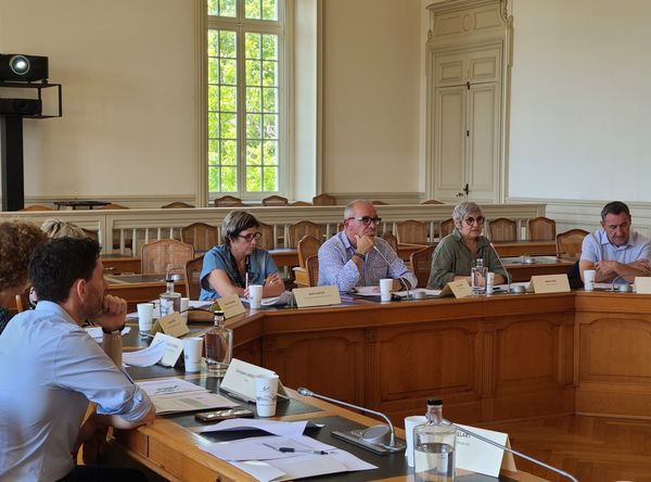 Photo de la salle des délibérations du Parlement de Navarre à Pau où se tient le Comité des territoires Présence médicale 64