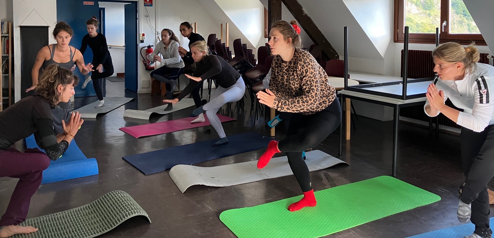 Néo-internes 2024 séance de yoga