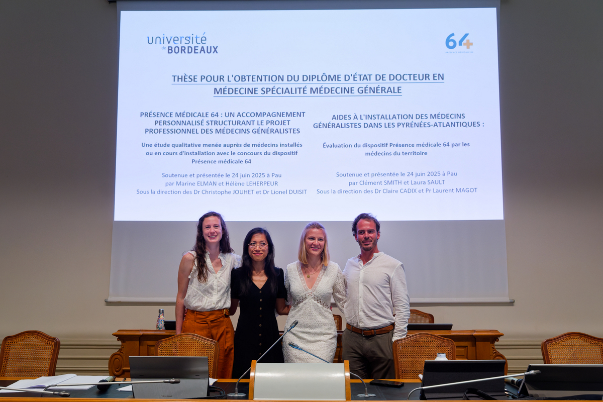 Soutenance de thèses sur le guichet unique Présence médicale 64 en juin 2025